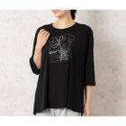 【ミゼール/MISSEL】の【洗える】オーガンジー刺繍 Aラインカットソー 人気、トレンドファッション・服の通販 founy(ファニー) ファッション Fashion レディースファッション Fashion for Women トップス・カットソー Cut & Sew Tops カットソー・ベーシックTシャツ Cut-and-Sewn Tops / Stretch Tees & Basics エレガント 上品 Elegant オーガンジー Organza Fabric カットソー Cut and Sewn Top チェーン Chain, Chain Strap フレア Flare, Flared プリント Print, Printed Pattern 人気 Popular, Best Seller 夏 Summer 春 Spring S/S・春夏 SS, Spring/Summer, Warm Season 洗える Machine Washable 鹿の子 Piqué, Kanoko Fabric thumbnail ブラック|ID: prp329100004687490 ipo3291000000033848812