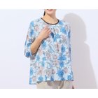 【ミゼール/MISSEL】の【洗える・日本製】ラインフラワー ペプラムカットソー ブルー|ID: prp329100004687496 ipo3291000000033848848