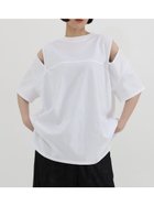 【ラシュッド/LASUD】のショルダースリットデザインカットソー オフホワイト|ID: prp329100004687525 ipo3291000000033849208