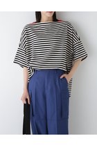 【ヒューマンウーマン/HUMAN WOMAN】の天竺カットソー オフ×ブラック3|ID: prp329100004687529 ipo3291000000033849230