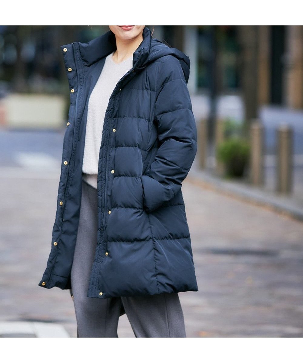 【アー ヴェー ヴェー/a.v.v】のフーデッドロングダウンコート 人気、トレンドファッション・服の通販 founy(ファニー) 　ファッション　Fashion　レディースファッション　Fashion for Women　アウター　Coat / Outerwear Collection　コート・ロングコート・ピーコート　Long Coats, Peacoats & More　ダウンジャケット・軽量ダウン　Warm & Lightweight Down Jackets　ダウン　Down, Puffer　人気　Popular, Best Seller　フェザー　Feather, Feather Detail　ベーシック　Basic, Essential　ポケット　Pocket, Pocket Detail　ロング　Long, Long-Length　ワーク　Workwear, Utility Style　再入荷　Restock / Back in Stock　エレガント 上品　Elegant　ビジネス 仕事 通勤　Business / Work / Commuting　 other-1|ID: prp329100004687532 ipo3291000000034632932