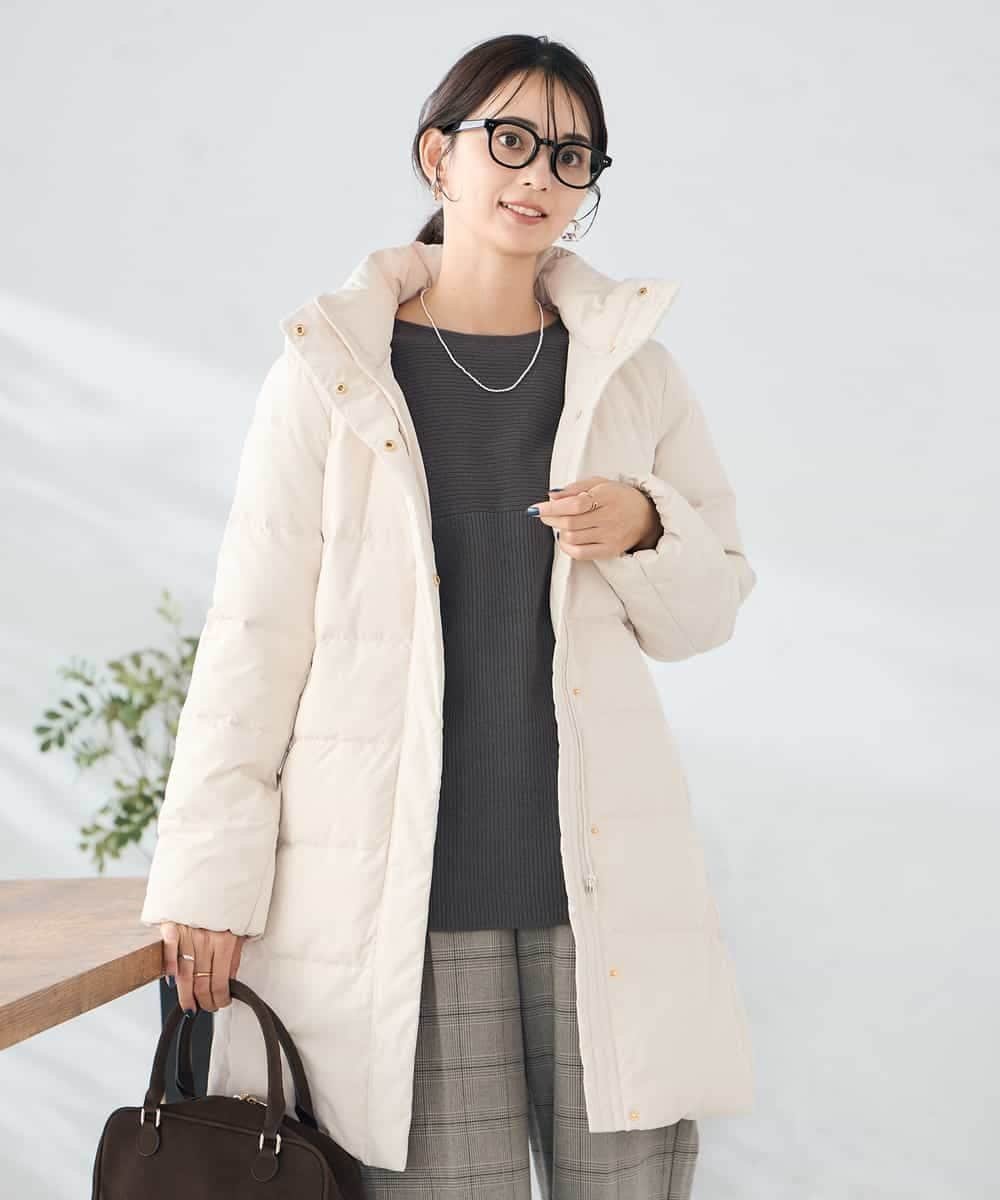 【アー ヴェー ヴェー/a.v.v】のフーデッドロングダウンコート インテリア・キッズ・メンズ・レディースファッション・服の通販 founy(ファニー) 　ファッション　Fashion　レディースファッション　Fashion for Women　アウター　Coat / Outerwear Collection　コート・ロングコート・ピーコート　Long Coats, Peacoats & More　ダウンジャケット・軽量ダウン　Warm & Lightweight Down Jackets　ダウン　Down, Puffer　人気　Popular, Best Seller　フェザー　Feather, Feather Detail　ベーシック　Basic, Essential　ポケット　Pocket, Pocket Detail　ロング　Long, Long-Length　ワーク　Workwear, Utility Style　再入荷　Restock / Back in Stock　エレガント 上品　Elegant　ビジネス 仕事 通勤　Business / Work / Commuting　ベージュ|ID: prp329100004687532 ipo3291000000034632935