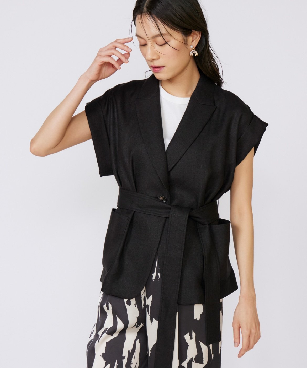 【イネド/INED】のフレンチスリーブジャケット 人気、トレンドファッション・服の通販 founy(ファニー) 　ファッション　Fashion　レディースファッション　Fashion for Women　アウター　Coat / Outerwear Collection　レディースジャケット・軽アウター　Jackets　ジャケット　Jacket, Outerwear　スリーブ　Sleeve, Long Sleeve / Short Sleeve　フレンチ　French, French Style　ボックス　Boxy, Box Shape　ボトム　Bottoms, Lower Wear　ポケット　Pocket, Pocket Detail　 other-1|ID: prp329100004687561 ipo3291000000033849462