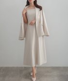 【ジュノア/JUNOAH】のCENEA 金ボタンテーラードジャケット(ゆったりシルエット)+キャミワンピース アイボリー|ID: prp329100004687610 ipo3291000000033967052