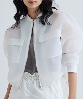 【インディヴィ/INDIVI】のシアーダンボールブルゾン 人気、トレンドファッション・服の通販 founy(ファニー) ファッション Fashion レディースファッション Fashion for Women アウター Coat / Outerwear Collection ブルゾンジャケット・スポーティアウター Blouson Jackets カーディガン Cardigan, Knitwear スタイリッシュ Stylish, Fashionable スピンドル Spindle, Drawcord スリーブ Sleeve, Long Sleeve / Short Sleeve フィット Fit, Slim Fit フォルム Silhouette, Form フロント Front, Front Design ブルゾン Blouson, Bomber Jacket ポケット Pocket, Pocket Detail リラックス Relax, Relaxed Fit ルーズ Loose, Oversized 夏 Summer 春 Spring |ID:prp329100004687614