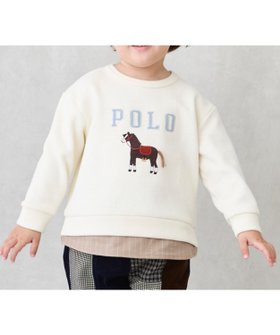 【ナルミヤ オンライン/NARUMIYA ONELINE / KIDS】の【POLO BCS】アップリケトレーナー 人気、トレンドファッション・服の通販 founy(ファニー) ファッション Fashion キッズファッション Fashion for Kids クラシカル Classical, Vintage-Inspired トレーナー Sweatshirt, Trainer フロント Front, Front Design ポケット Pocket, Pocket Detail |ID:prp329100004687705
