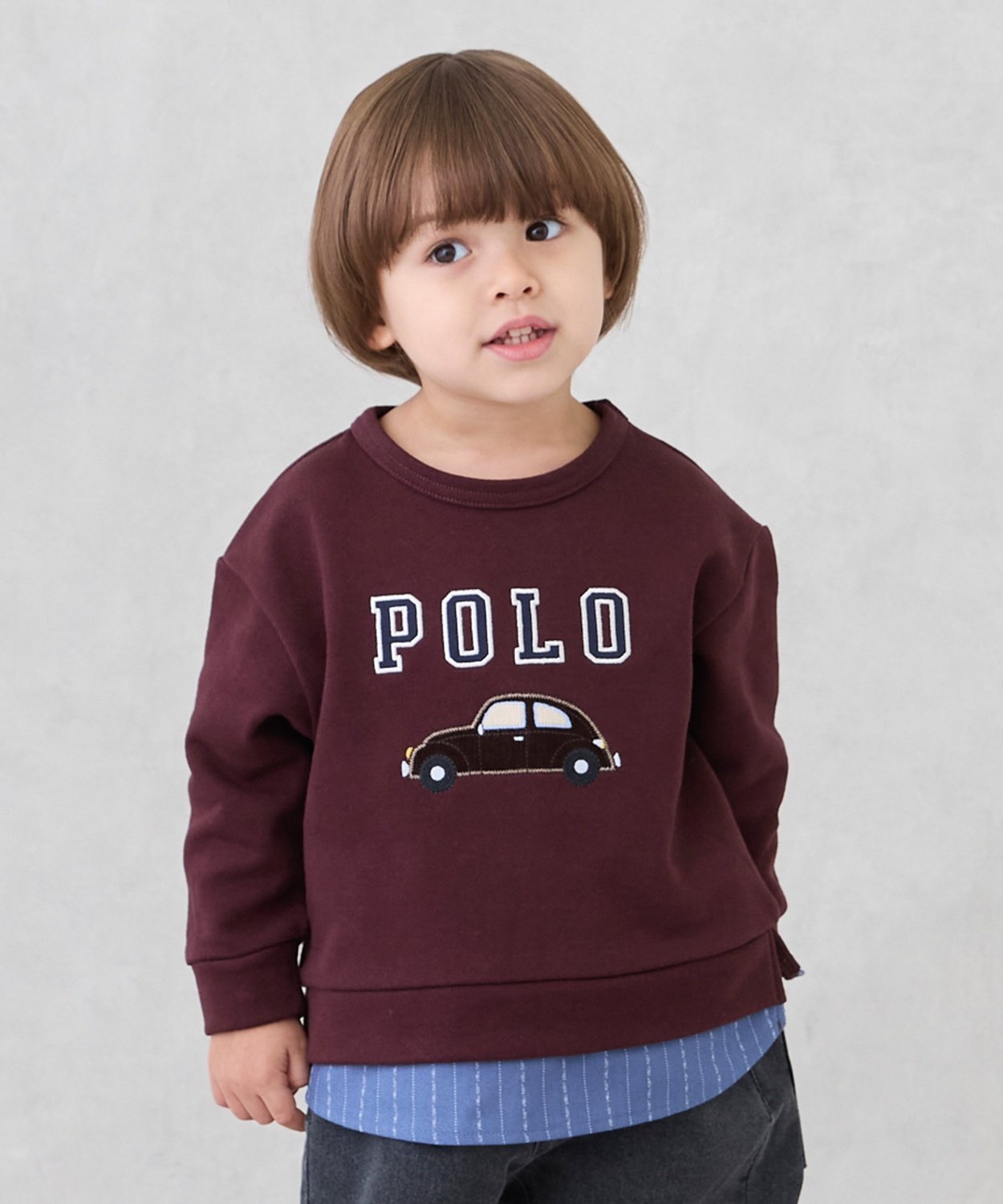 【ナルミヤ オンライン/NARUMIYA ONELINE / KIDS】の【POLO BCS】アップリケトレーナー インテリア・キッズ・メンズ・レディースファッション・服の通販 founy(ファニー) 　ファッション　Fashion　キッズファッション　Fashion for Kids　クラシカル　Classical, Vintage-Inspired　トレーナー　Sweatshirt, Trainer　フロント　Front, Front Design　ポケット　Pocket, Pocket Detail　茶|ID: prp329100004687705 ipo3291000000034087616