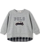 【ナルミヤ オンライン/NARUMIYA ONELINE / KIDS】の【POLO BCS】アップリケトレーナー トップ グレー|ID: prp329100004687705 ipo3291000000034087618