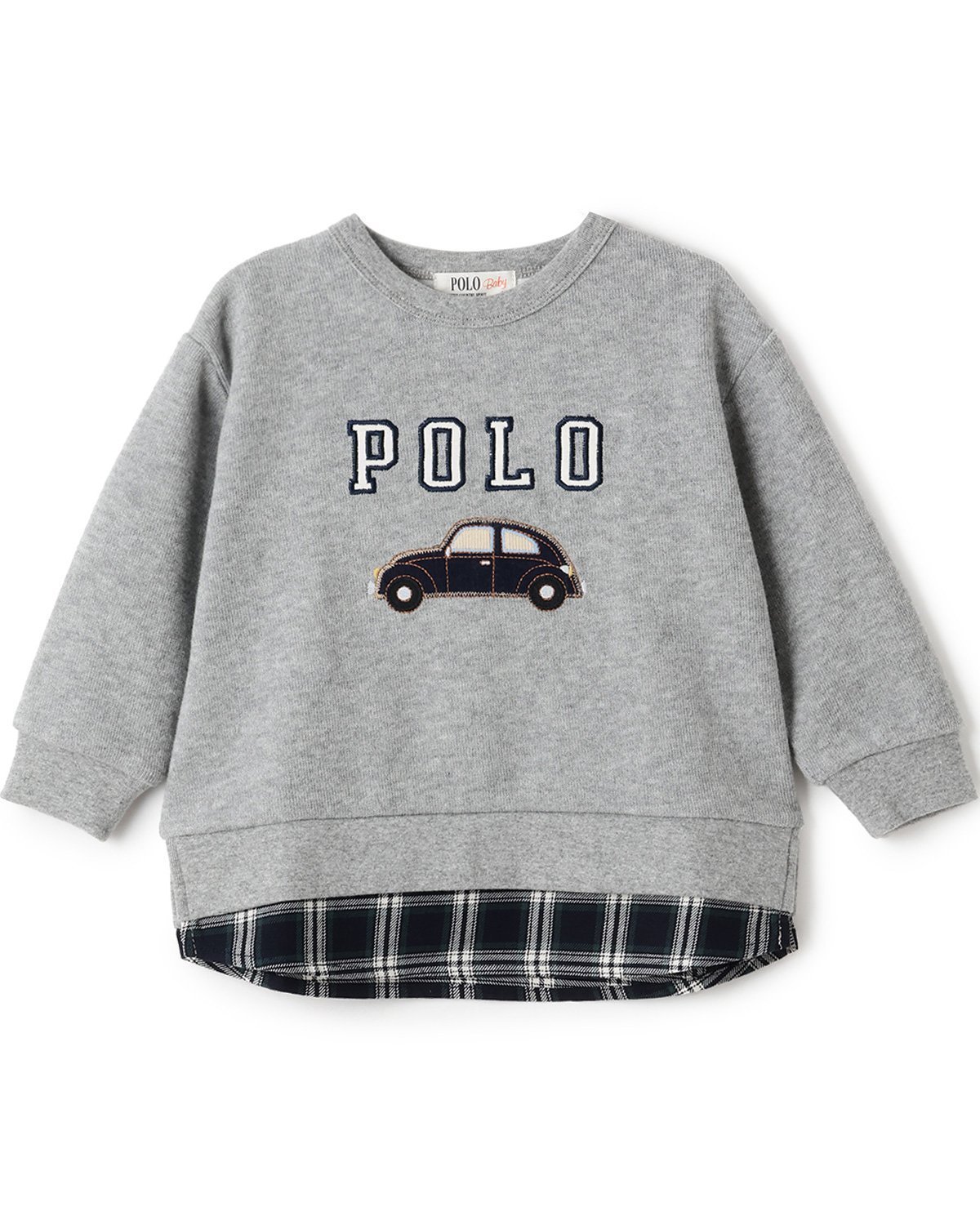 【ナルミヤ オンライン/NARUMIYA ONELINE / KIDS】の【POLO BCS】アップリケトレーナー インテリア・キッズ・メンズ・レディースファッション・服の通販 founy(ファニー) 　ファッション　Fashion　キッズファッション　Fashion for Kids　クラシカル　Classical, Vintage-Inspired　トレーナー　Sweatshirt, Trainer　フロント　Front, Front Design　ポケット　Pocket, Pocket Detail　トップ グレー|ID: prp329100004687705 ipo3291000000034087618