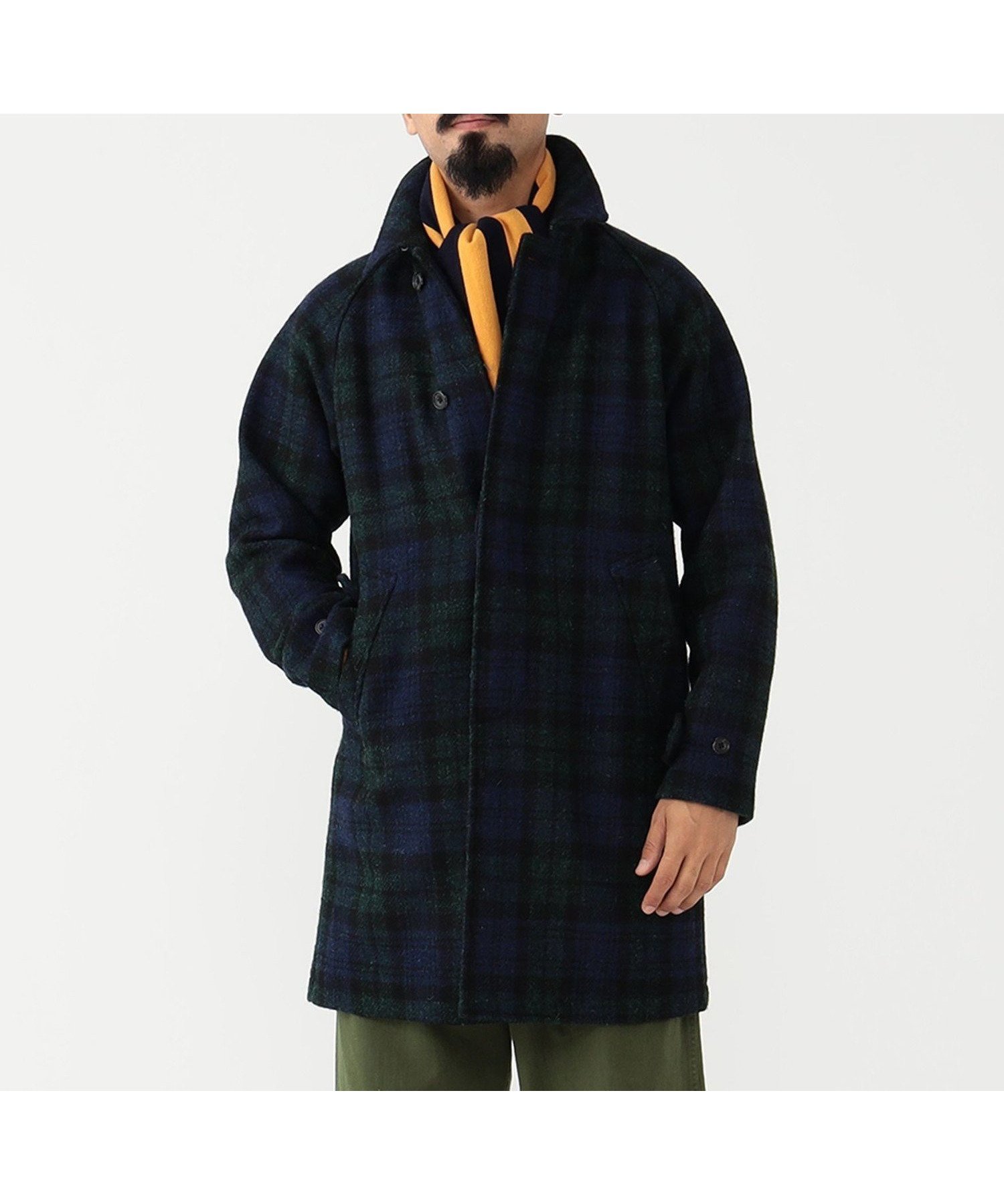 【ビームス/BEAMS / MEN】のBEAMS PLUS / ハリスツイード バルカラー コート 25AW インテリア・キッズ・メンズ・レディースファッション・服の通販 founy(ファニー) 　ファッション　Fashion　メンズファッション　Fashion for Men　クラシック　Classic, Timeless Style　軽量　Lightweight, Ultra Light　スマート　Smart, Elegant　スリーブ　Sleeve, Long Sleeve / Short Sleeve　スーツ　Suit, Formalwear　ツイード　Twill, Twill Weave　ポケット　Pocket, Pocket Detail　ライニング　Inner Lining, Inner Fabric, Lined　冬　Winter / This Winter　2025年　2025　2025-2026秋冬・A/W　Autumn/Winter 2025–26 AW25–26　BLACK_WATCH|ID: prp329100004687745 ipo3291000000033851158