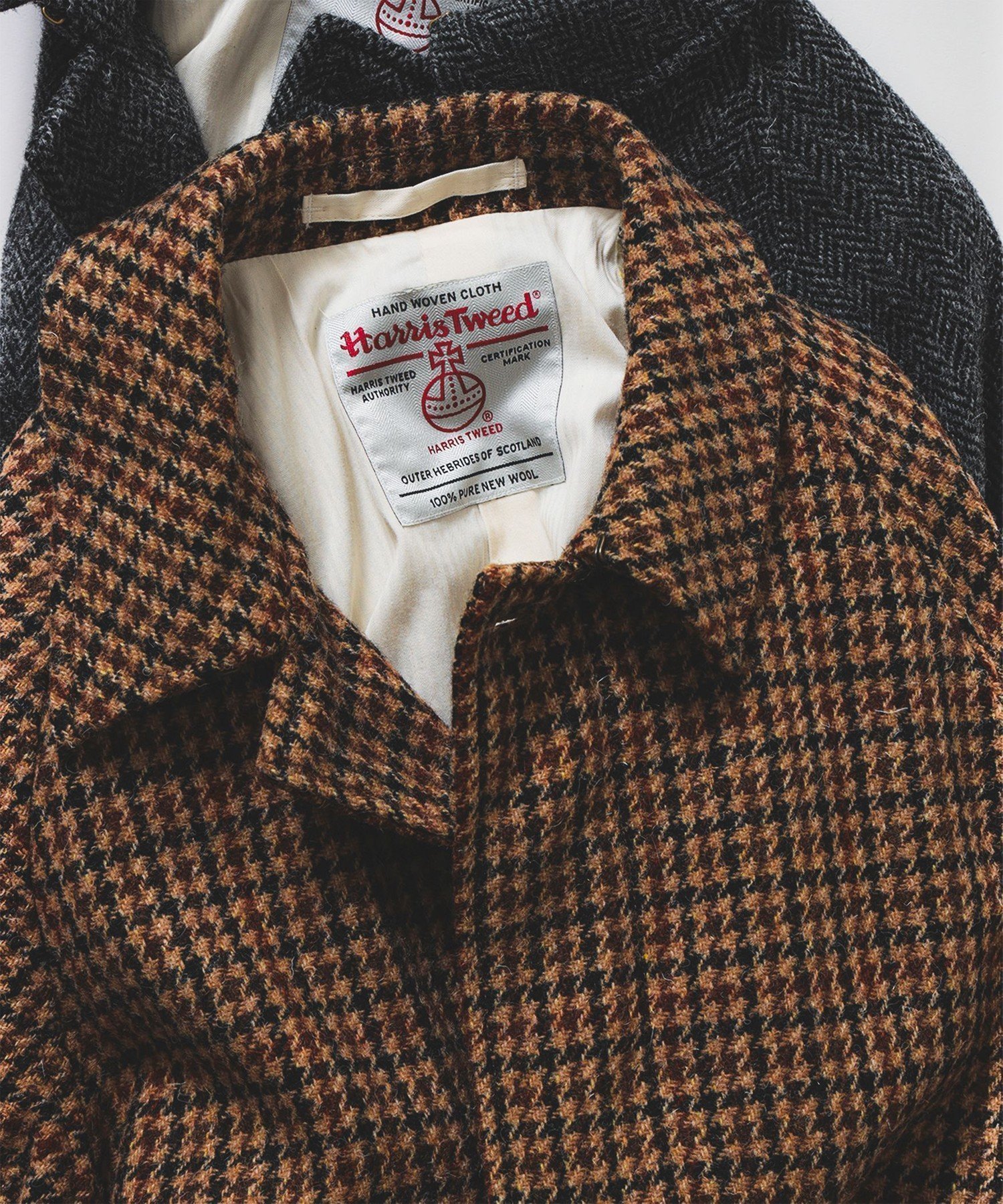 【ビームス/BEAMS / MEN】のBEAMS PLUS / ハリスツイード バルカラー コート 25AW インテリア・キッズ・メンズ・レディースファッション・服の通販 founy(ファニー) 　ファッション　Fashion　メンズファッション　Fashion for Men　クラシック　Classic, Timeless Style　軽量　Lightweight, Ultra Light　スマート　Smart, Elegant　スリーブ　Sleeve, Long Sleeve / Short Sleeve　スーツ　Suit, Formalwear　ツイード　Twill, Twill Weave　ポケット　Pocket, Pocket Detail　ライニング　Inner Lining, Inner Fabric, Lined　冬　Winter / This Winter　2025年　2025　2025-2026秋冬・A/W　Autumn/Winter 2025–26 AW25–26　GUN_CLUB_CHK|ID: prp329100004687745 ipo3291000000033851159