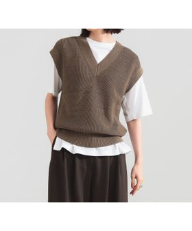 【デミルクス ビームス/Demi-Luxe BEAMS】のコットン 畦編みベスト 人気、トレンドファッション・服の通販 founy(ファニー) ファッション Fashion レディースファッション Fashion for Women アウター Coat / Outerwear Collection トップス・カットソー Cut & Sew Tops ベスト&ジレ / 重ね着スタイル Vests & Gilets 畦編みニット・テクスチャードトップス Ribbed Knit Sweaters / Textured Knit Tops おすすめ Recommended / Our Picks カットソー Cut and Sewn Top タートルネック Turtleneck, High Neck ノースリーブ Sleeveless, No-Sleeve ベスト Vest, Waistcoat ベーシック Basic, Essential 畦 Ribbed Knit |ID:prp329100004687785