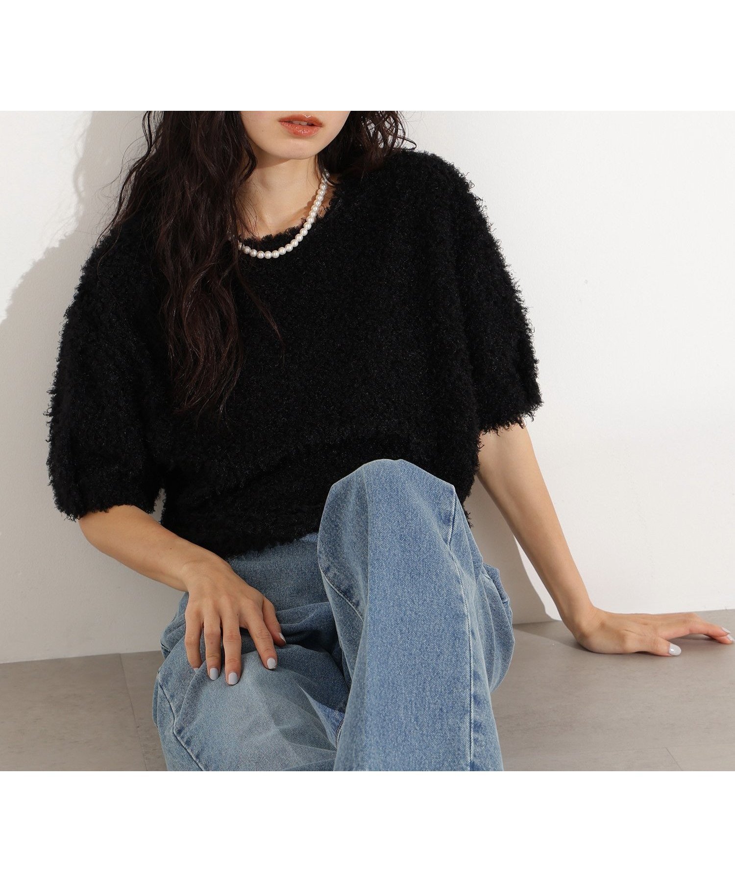 【エヌ ナチュラルビューティーベーシック/N.Natural Beauty basic】のカーリーフォルムトップス 人気、トレンドファッション・服の通販 founy(ファニー) 　ファッション　Fashion　レディースファッション　Fashion for Women　トップス・カットソー　Cut & Sew Tops　カットソー　Cut and Sewn Top　シアー　Sheer, See-Through　フェイクファー　Faux Fur, Imitation Fur　フォルム　Silhouette, Form　秋　Autumn　 other-1|ID: prp329100004687797 ipo3291000000033851627