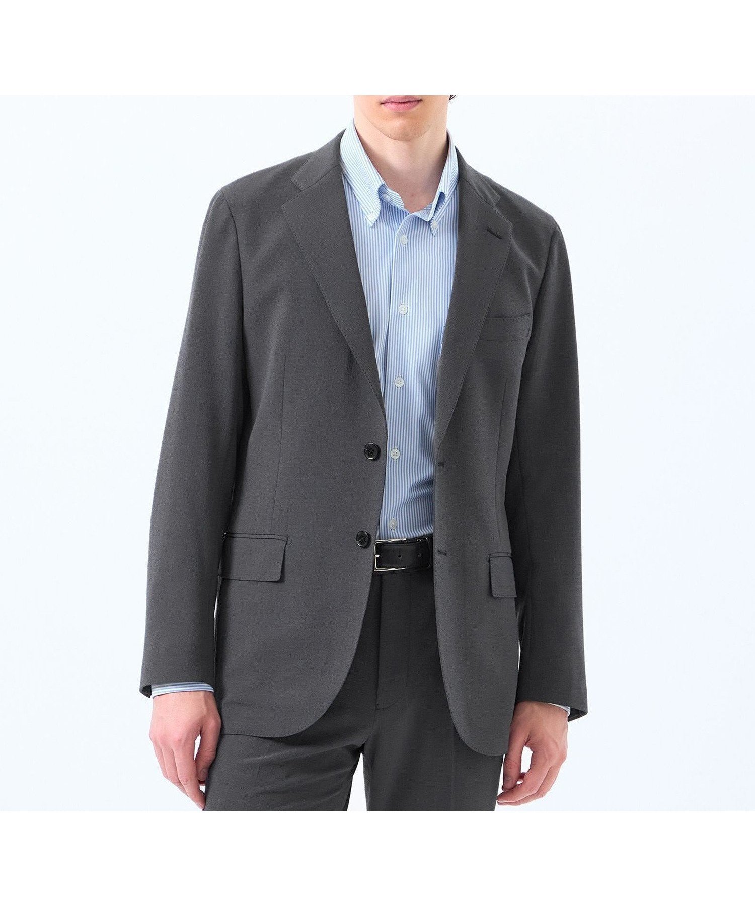 【マッキントッシュ フィロソフィー/MACKINTOSH PHILOSOPHY / MEN】のトロッター ジャケット#121 ストレッチワッシャー インテリア・キッズ・メンズ・レディースファッション・服の通販 founy(ファニー) 　ファッション　Fashion　メンズファッション　Fashion for Men　春　Spring　秋　Autumn　コレクション　Collection, Seasonal Line　吸水　Absorbent, Quick-Dry　ジャケット　Jacket, Outerwear　ストレッチ　Stretch, Stretchy Fabric　セットアップ　Set-Up, Coordinated Outfit　フラップ　Flap, Flap Pocket　ポケット　Pocket, Pocket Detail　メランジ　Melange, Mixed Yarn　おすすめ　Recommended / Our Picks　夏　Summer　チャコールグレー|ID: prp329100004687818 ipo3291000000033851777