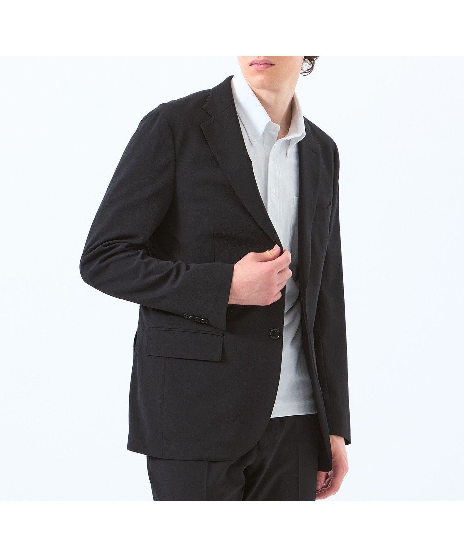 【マッキントッシュ フィロソフィー/MACKINTOSH PHILOSOPHY / MEN】のトロッター ジャケット#121 ストレッチワッシャー インテリア・キッズ・メンズ・レディースファッション・服の通販 founy(ファニー) 　ファッション　Fashion　メンズファッション　Fashion for Men　春　Spring　秋　Autumn　コレクション　Collection, Seasonal Line　吸水　Absorbent, Quick-Dry　ジャケット　Jacket, Outerwear　ストレッチ　Stretch, Stretchy Fabric　セットアップ　Set-Up, Coordinated Outfit　フラップ　Flap, Flap Pocket　ポケット　Pocket, Pocket Detail　メランジ　Melange, Mixed Yarn　おすすめ　Recommended / Our Picks　夏　Summer　ブラック|ID: prp329100004687818 ipo3291000000033851779