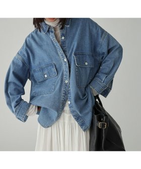 【バビロン/BABYLONE / KIDS】のデニムビッグシャツ 人気、トレンドファッション・服の通販 founy(ファニー) ファッション Fashion キッズファッション Fashion for Kids ショルダー Shoulder, Shoulder Strap ジャケット Jacket, Outerwear スリット Slit, Slit Detail チュニック Tunic, Long Top デニム Denim, Jeans Material バランス Balance, Style Balance ビッグ Big, Oversized 再入荷 Restock / Back in Stock |ID:prp329100004687824