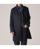 【タケオキクチ/TAKEO KIKUCHI / MEN】の【ウールカシミヤブレンド】ビーバー調 スタンドカラー コート 人気、トレンドファッション・服の通販 founy(ファニー) ファッション Fashion メンズファッション Fashion for Men エレガント 上品 Elegant スタンド Stand Collar, Upright Stand スーツ Suit, Formalwear バランス Balance, Style Balance ビジネス 仕事 通勤 Business / Work / Commuting マフラー Scarf, Muffler thumbnail ネイビー|ID: prp329100004687840 ipo3291000000033851930