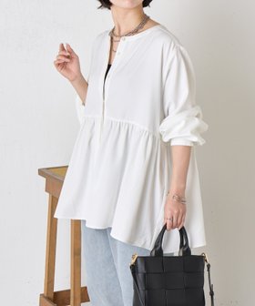 【ジェナ エスパス メルヴェイユ/Jena espace merveilleux】の【さわゆい企画】【WEB限】ペプラムブラウス 人気、トレンドファッション・服の通販 founy(ファニー) ファッション Fashion レディースファッション Fashion for Women トップス・カットソー Cut & Sew Tops シャツ・ブラウス・オフィスカジュアル Elegant Blouses & Button-Ups ギャザー Gathered, Ruffled スマート Smart, Elegant スラックス Slacks, Dress Pants デニム Denim, Jeans Material 人気 Popular, Best Seller ペプラム Peplum, Flared Hem 再入荷 Restock / Back in Stock おすすめ Recommended / Our Picks |ID:prp329100004687846