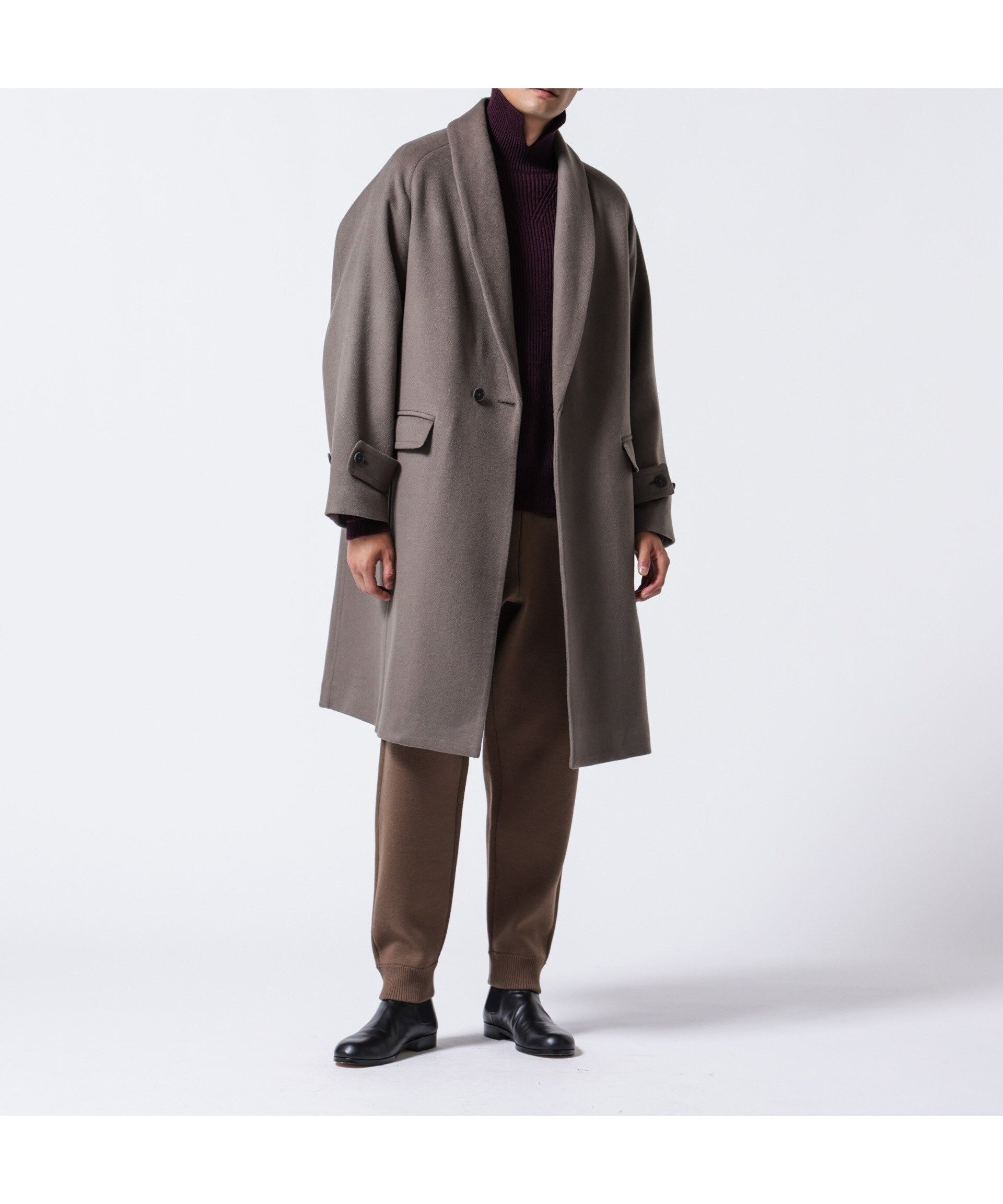 【ナノ ユニバース/nano universe / MEN】の「ASSEMBLANC」シルクブレンドダブルクロスショールカラーコート 人気、トレンドファッション・服の通販 founy(ファニー) 　ファッション　Fashion　メンズファッション　Fashion for Men　キュプラ　Cupro, Eco Fabric　ショール　Shawl, Wrap　シルク　Silk, 100% Silk　スラックス　Slacks, Dress Pants　スリーブ　Sleeve, Long Sleeve / Short Sleeve　ドレープ　Drape, Draping Fabric　なめらか　Smooth, Silky Texture　モックネック　Mock Neck, Short Turtleneck　A/W・秋冬　Autumn/Winter　おすすめ　Recommended / Our Picks　2024年　2024　2024-2025秋冬・A/W　Autumn/Winter 2024–25 AW24–25　 other-1|ID: prp329100004687848 ipo3291000000033851987