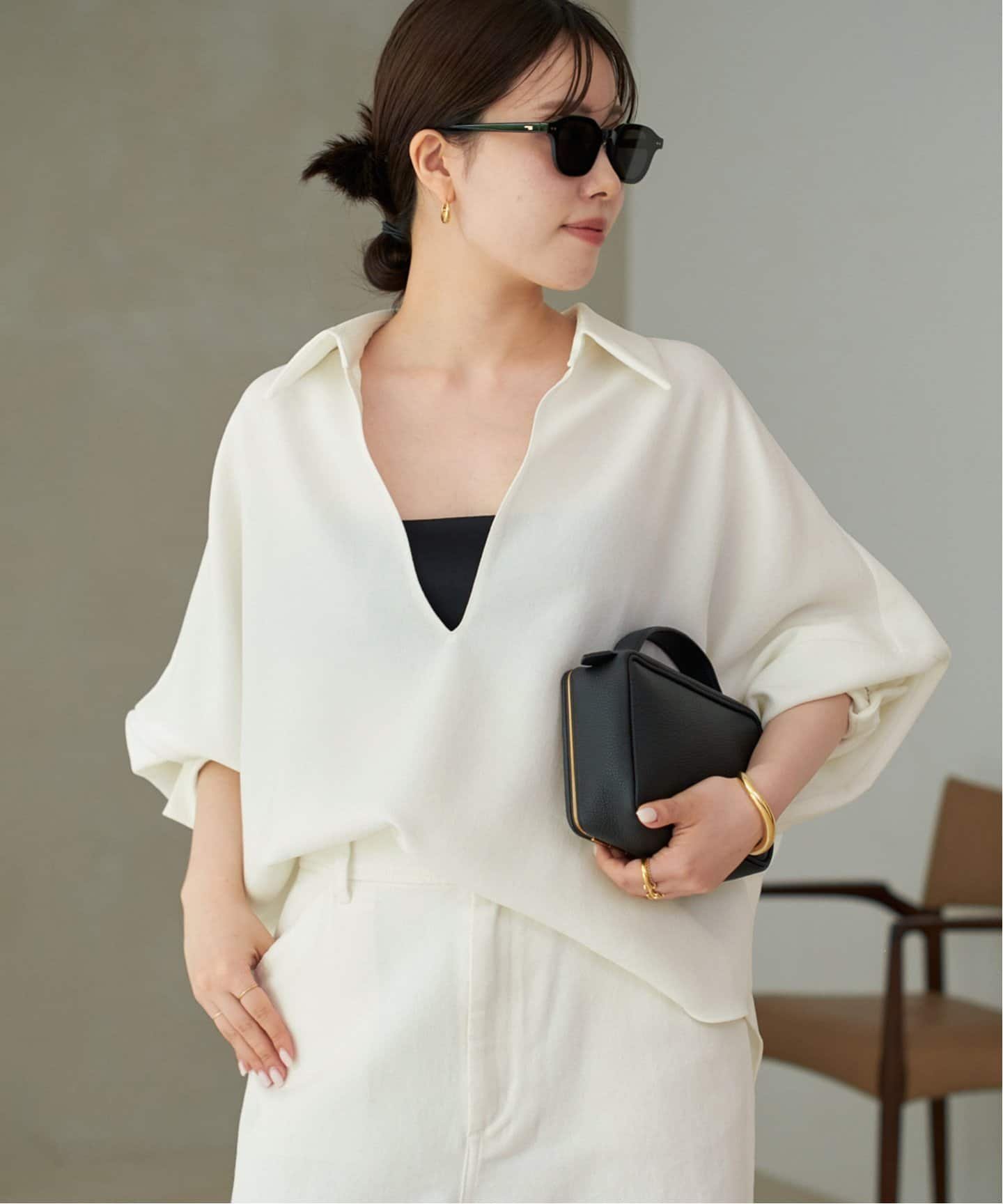 【プラージュ/Plage】の《追加》GEORGETTE SKIPPER ブラウス 人気、トレンドファッション・服の通販 founy(ファニー) 　ファッション　Fashion　レディースファッション　Fashion for Women　トップス・カットソー　Cut & Sew Tops　シャツ・ブラウス・オフィスカジュアル　Elegant Blouses & Button-Ups　ショルダー　Shoulder, Shoulder Strap　ジョーゼット　Georgette, Semi-Sheer Fabric　スキッパー　Skipper, Open Collar　スリット　Slit, Slit Detail　ドロップ　Drop Shoulder, Dropped Style　バランス　Balance, Style Balance　ボトム　Bottoms, Lower Wear　人気　Popular, Best Seller　ビジネス 仕事 通勤　Business / Work / Commuting　A/W・秋冬　Autumn/Winter　 other-1|ID: prp329100004688324 ipo3291000000033856602