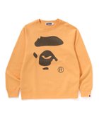 【アベイシングエイプ/A BATHING APE / MEN】のAPE FACE CREWNECK SWEATSHIRT 人気、トレンドファッション・服の通販 founy(ファニー) ファッション Fashion メンズファッション Fashion for Men トップス・カットソー Cut & Sew Tops パーカー・フーディー / カジュアルコーデ Hoodies & Parkas メンズシャツ Shirts グラフィック Graphic, Graphic Design フィット Fit, Slim Fit プリント Print, Printed Pattern レギュラー Regular, Standard Fit thumbnail ORANGE|ID: prp329100004688332 ipo3291000000033856715