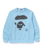 【アベイシングエイプ/A BATHING APE / MEN】のAPE FACE CREWNECK SWEATSHIRT 人気、トレンドファッション・服の通販 founy(ファニー) ファッション Fashion メンズファッション Fashion for Men トップス・カットソー Cut & Sew Tops パーカー・フーディー / カジュアルコーデ Hoodies & Parkas メンズシャツ Shirts グラフィック Graphic, Graphic Design フィット Fit, Slim Fit プリント Print, Printed Pattern レギュラー Regular, Standard Fit thumbnail SAX|ID: prp329100004688332 ipo3291000000033856717