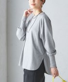 【シップス フォー ウィメン/SHIPS】のロング リブ スリーブ カットソー ボーダー / ソリッド ライトグレー|ID: prp329100004688343 ipo3291000000033976472