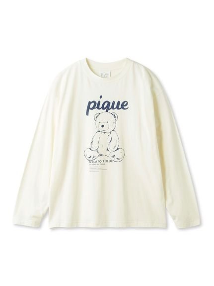 【ジェラート ピケ/gelato pique】の【UNISEX】ワンポイントロンT 人気、トレンドファッション・服の通販 founy(ファニー) 　ファッション　Fashion　レディースファッション　Fashion for Women　トップス・カットソー　Cut & Sew Tops　ロングTシャツ・Tシャツ　Longline T-Shirts & Tees　ユニセックス　Unisex, Genderless　お家時間・ステイホーム　Stay Home / At Home　なめらか　Smooth, Silky Texture　カットソー　Cut and Sewn Top　スマート　Smart, Elegant　プリント　Print, Printed Pattern　ロング　Long, Long-Length　ワンポイント　One Point, Statement Accent　人気　Popular, Best Seller　 other-1|ID: prp329100004688418 ipo3291000000033986705