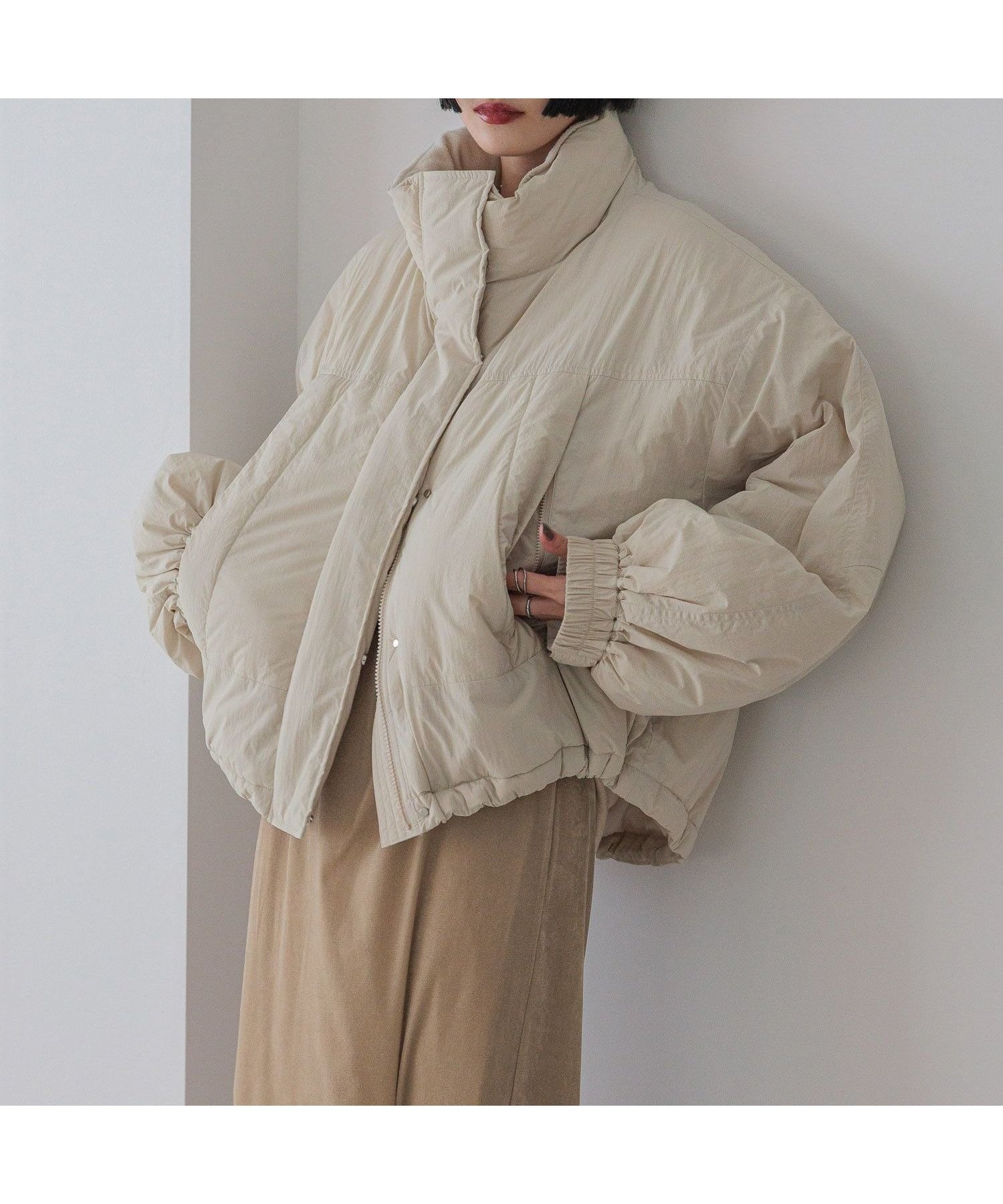 【ローリーズファーム/LOWRYS FARM】のモンスターショートコート インテリア・キッズ・メンズ・レディースファッション・服の通販 founy(ファニー) 　ファッション　Fashion　レディースファッション　Fashion for Women　アウター　Coat / Outerwear Collection　コート・ロングコート・ピーコート　Long Coats, Peacoats & More　コンパクト　Compact, Small Size　ショート　Short, Short Length　トレンド　Trend, Trending Now　ドローコード　Drawcord, Drawstring Cord　バランス　Balance, Style Balance　バルーン　Balloon, Balloon Silhouette　ポケット　Pocket, Pocket Detail　ワイド　Wide, Wide Fit　ワッシャー　Washer, Crinkled Finish　人気　Popular, Best Seller　NEWアイボリー|ID: prp329100004688420 ipo3291000000033858225