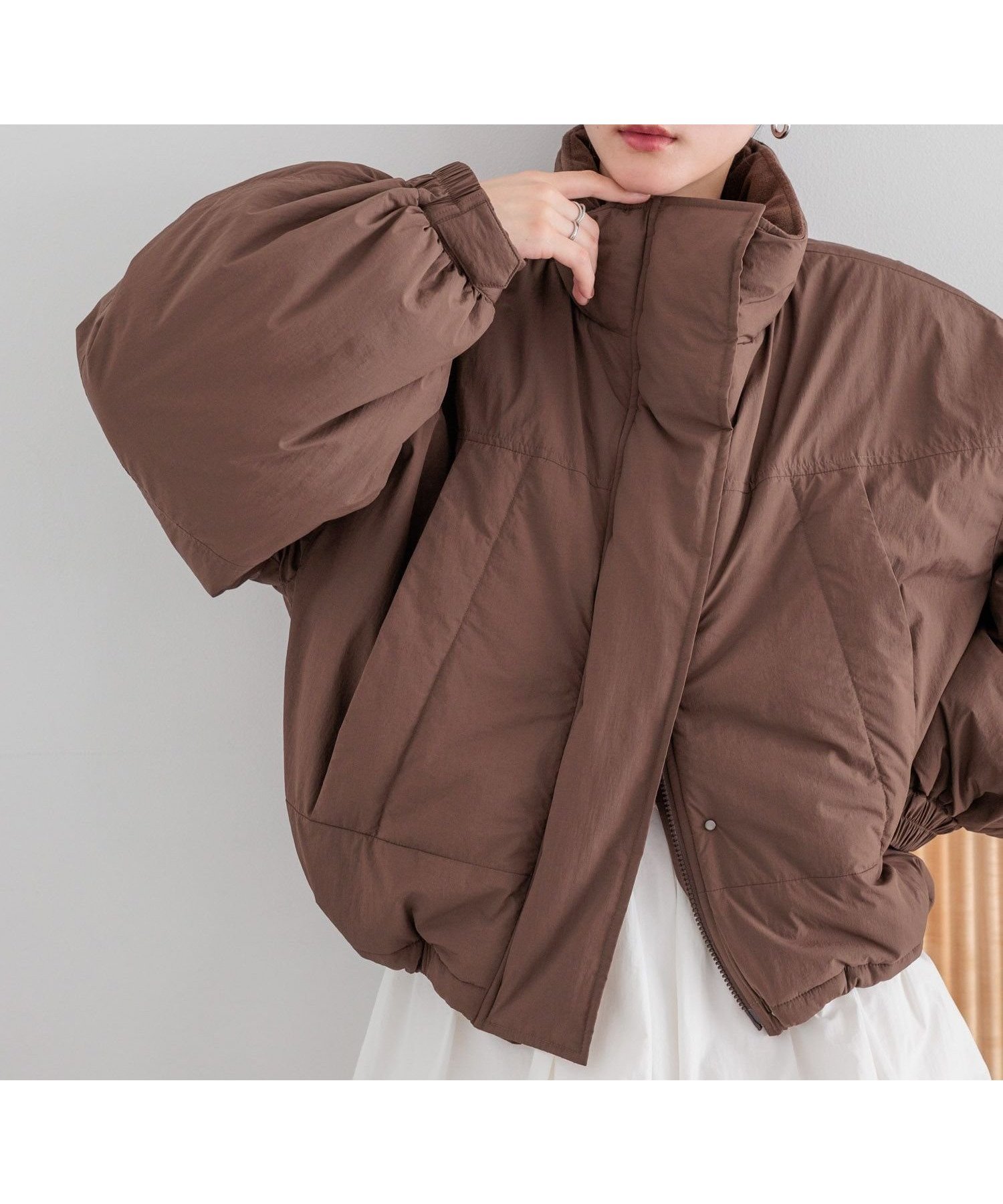 【ローリーズファーム/LOWRYS FARM】のモンスターショートコート インテリア・キッズ・メンズ・レディースファッション・服の通販 founy(ファニー) 　ファッション　Fashion　レディースファッション　Fashion for Women　アウター　Coat / Outerwear Collection　コート・ロングコート・ピーコート　Long Coats, Peacoats & More　コンパクト　Compact, Small Size　ショート　Short, Short Length　トレンド　Trend, Trending Now　ドローコード　Drawcord, Drawstring Cord　バランス　Balance, Style Balance　バルーン　Balloon, Balloon Silhouette　ポケット　Pocket, Pocket Detail　ワイド　Wide, Wide Fit　ワッシャー　Washer, Crinkled Finish　人気　Popular, Best Seller　NEWブラウン|ID: prp329100004688420 ipo3291000000034370095