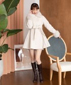 【マジェスティック レゴン/MAJESTIC LEGON】のマルチwayフェイクファーカラーフレアコート アイボリー|ID: prp329100004688437 ipo3291000000034524976