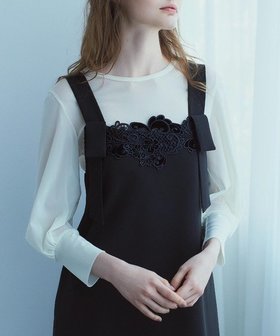 【ストロベリーフィールズ/STRAWBERRY FIELDS】のストレッチチュールトップス 人気、トレンドファッション・服の通販 founy(ファニー) ファッション Fashion レディースファッション Fashion for Women トップス・カットソー Cut & Sew Tops |ID:prp329100004688446