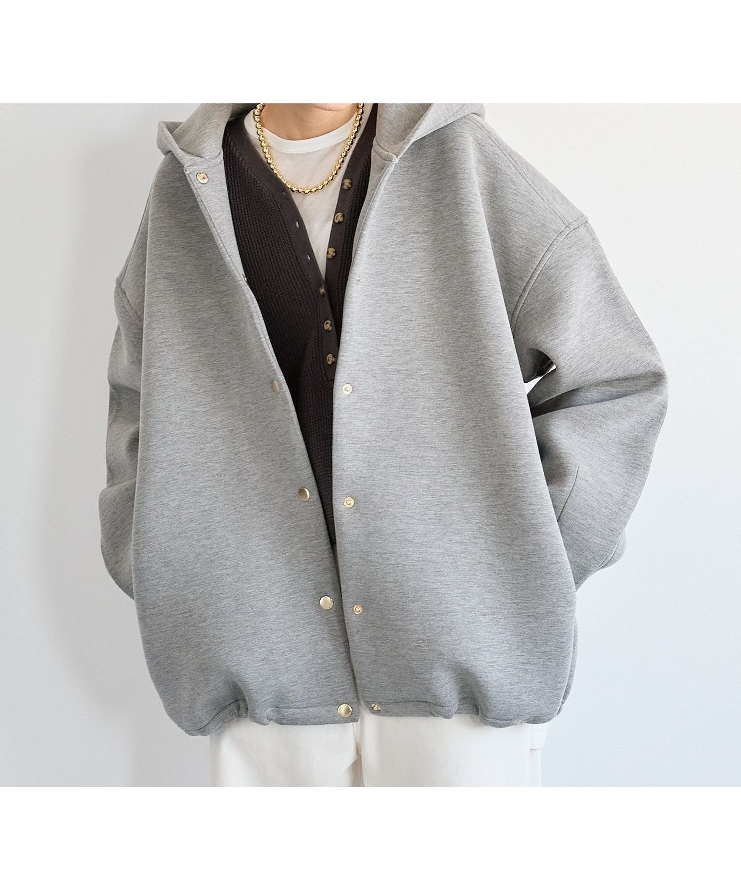 【バンヤードストーム/BARNYARDSTORM】のダンボールフーディーブルゾン【新色追加 / WEB限定】 インテリア・キッズ・メンズ・レディースファッション・服の通販 founy(ファニー)  ファッション Fashion レディースファッション Fashion for Women アウター Coat / Outerwear Collection ブルゾンジャケット・スポーティアウター Blouson Jackets テーパード Tapered, Tapered Pants デニム Denim, Jeans Material ドローストリング Drawstring, Pull Cord フォルム Silhouette, Form ブルゾン Blouson, Bomber Jacket 春 Spring グレー15|ID: prp329100004688452 ipo3291000000034368347