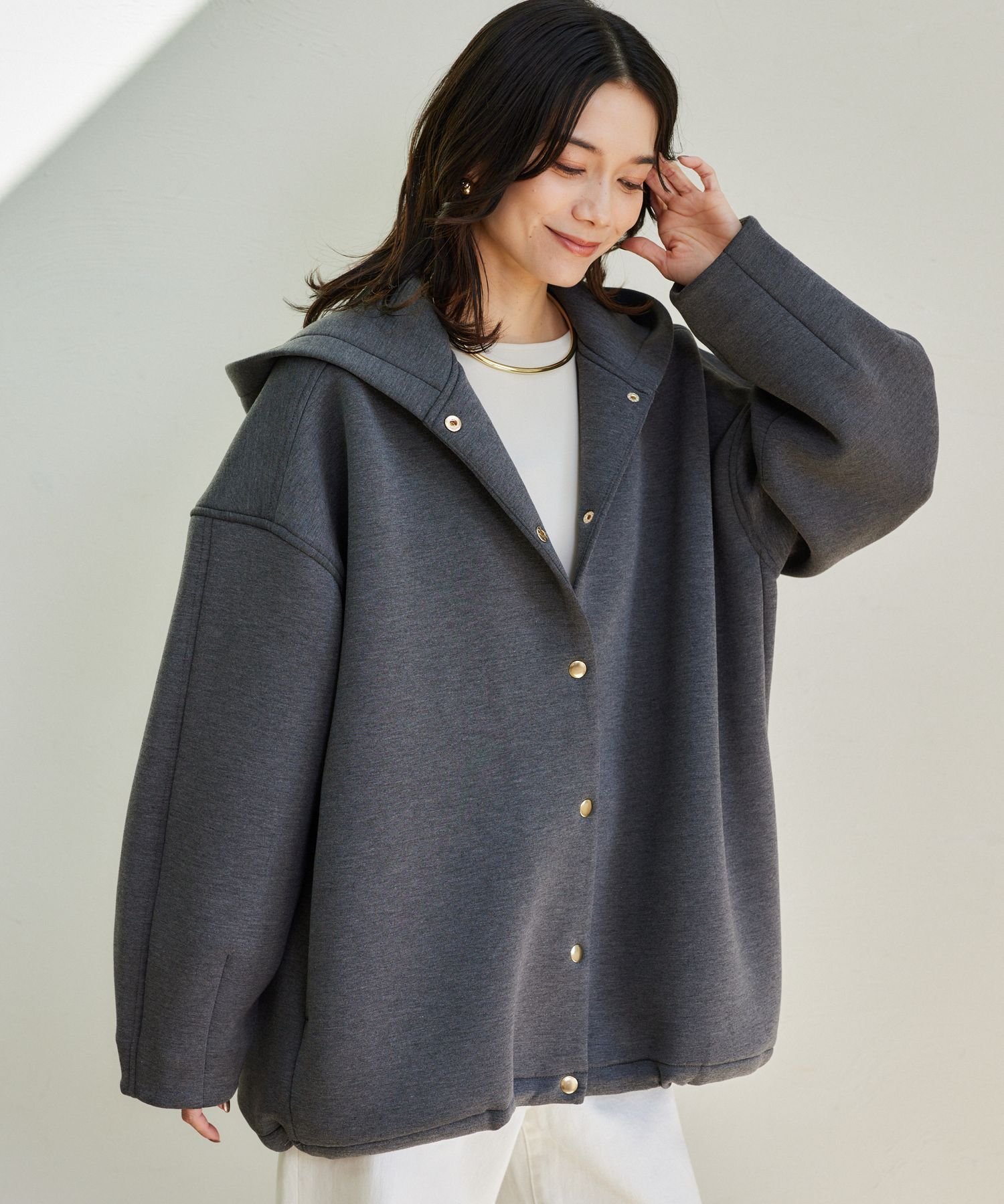 【バンヤードストーム/BARNYARDSTORM】のダンボールフーディーブルゾン【新色追加 / WEB限定】 インテリア・キッズ・メンズ・レディースファッション・服の通販 founy(ファニー)  ファッション Fashion レディースファッション Fashion for Women アウター Coat / Outerwear Collection ブルゾンジャケット・スポーティアウター Blouson Jackets テーパード Tapered, Tapered Pants デニム Denim, Jeans Material ドローストリング Drawstring, Pull Cord フォルム Silhouette, Form ブルゾン Blouson, Bomber Jacket 春 Spring チャコール18|ID: prp329100004688452 ipo3291000000034368349