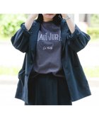 【アーバンリサーチ ドアーズ/URBAN RESEARCH DOORS】の『別注』La Hutte*EKAL 刺繍デザインTシャツ 人気、トレンドファッション・服の通販 founy(ファニー) ファッション Fashion レディースファッション Fashion for Women トップス・カットソー Cut & Sew Tops シャツ・ブラウス・オフィスカジュアル Elegant Blouses & Button-Ups ロングTシャツ・Tシャツ Longline T-Shirts & Tees アウトドア Outdoor Clothing インナー Innerwear フランス France, French プリント Print, Printed Pattern 別注 Limited Edition, Custom Order S/S・春夏 SS, Spring/Summer, Warm Season おすすめ Recommended / Our Picks 夏 Summer 2025年 2025 2025春夏・S/S Spring/Summer 2025 SS25 thumbnail チャコール|ID: prp329100004688454 ipo3291000000033858920