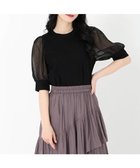 【ストロベリーフィールズ/STRAWBERRY FIELDS】のシアーパフスリーブTシャツ 人気、トレンドファッション・服の通販 founy(ファニー) ファッション Fashion レディースファッション Fashion for Women トップス・カットソー Cut & Sew Tops シャツ・ブラウス・オフィスカジュアル Elegant Blouses & Button-Ups ロングTシャツ・Tシャツ Longline T-Shirts & Tees thumbnail ブラック2|ID: prp329100004688492 ipo3291000000033859617