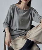 【ビーフラット/bflat】のボートネック七分袖Tシャツ 人気、トレンドファッション・服の通販 founy(ファニー) ファッション Fashion レディースファッション Fashion for Women トップス・カットソー Cut & Sew Tops シャツ・ブラウス・オフィスカジュアル Elegant Blouses & Button-Ups ロングTシャツ・Tシャツ Longline T-Shirts & Tees おすすめ Recommended / Our Picks インナー Innerwear カットソー Cut and Sewn Top カーディガン Cardigan, Knitwear ジャケット Jacket, Outerwear デコルテ Décolleté, Neckline 定番 Standard, Basic Item thumbnail 杢グレー|ID: prp329100004688521 ipo3291000000033860134