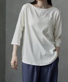【ビーフラット/bflat】のボートネック七分袖Tシャツ 人気、トレンドファッション・服の通販 founy(ファニー) ファッション Fashion レディースファッション Fashion for Women トップス・カットソー Cut & Sew Tops シャツ・ブラウス・オフィスカジュアル Elegant Blouses & Button-Ups ロングTシャツ・Tシャツ Longline T-Shirts & Tees おすすめ Recommended / Our Picks インナー Innerwear カットソー Cut and Sewn Top カーディガン Cardigan, Knitwear ジャケット Jacket, Outerwear デコルテ Décolleté, Neckline 定番 Standard, Basic Item thumbnail オフホワイト|ID: prp329100004688521 ipo3291000000033860136