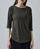 【ビーフラット/bflat】のボートネック七分袖Tシャツ 人気、トレンドファッション・服の通販 founy(ファニー) ファッション Fashion レディースファッション Fashion for Women トップス・カットソー Cut & Sew Tops シャツ・ブラウス・オフィスカジュアル Elegant Blouses & Button-Ups ロングTシャツ・Tシャツ Longline T-Shirts & Tees おすすめ Recommended / Our Picks インナー Innerwear カットソー Cut and Sewn Top カーディガン Cardigan, Knitwear ジャケット Jacket, Outerwear デコルテ Décolleté, Neckline 定番 Standard, Basic Item thumbnail チャコールグレー|ID: prp329100004688521 ipo3291000000033860139
