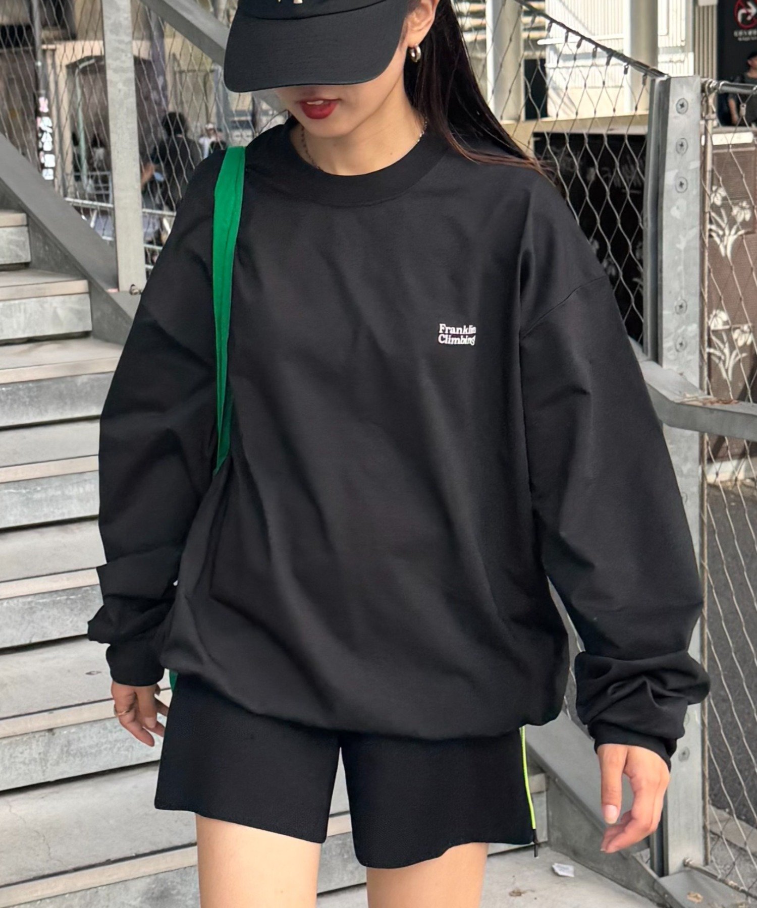 【チャオパニックティピー/CIAOPANIC TYPY】の【Franklin Climbing】アルパインヘヴィーウェイトロンTEE インテリア・キッズ・メンズ・レディースファッション・服の通販 founy(ファニー) 　ファッション　Fashion　レディースファッション　Fashion for Women　トップス・カットソー　Cut & Sew Tops　ロングTシャツ・Tシャツ　Longline T-Shirts & Tees　キャップ　Cap, Baseball Cap　シンプル　Simple, Minimal　スニーカー　Sneakers, Trainers　スラックス　Slacks, Dress Pants　スリーブ　Sleeve, Long Sleeve / Short Sleeve　定番　Standard, Basic Item　ベスト　Vest, Waistcoat　ベーシック　Basic, Essential　リラックス　Relax, Relaxed Fit　ロング　Long, Long-Length　ワイド　Wide, Wide Fit　ワンポイント　One Point, Statement Accent　おすすめ　Recommended / Our Picks　ブラック|ID: prp329100004688603 ipo3291000000033860869