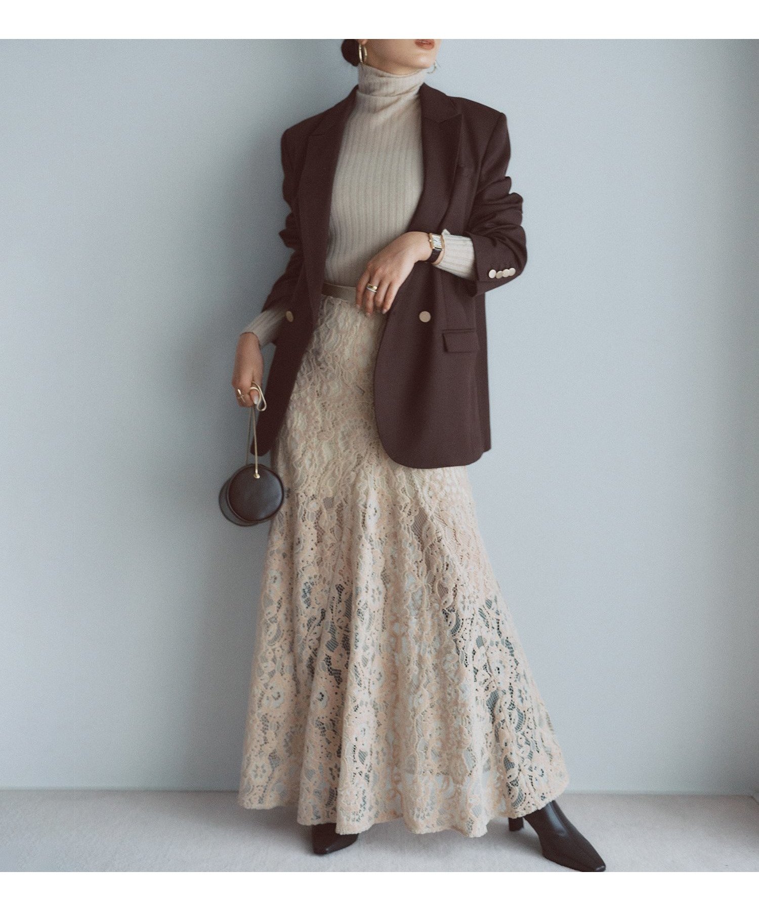 【アニュアンス/anuans】のベロアレースナロースカート インテリア・キッズ・メンズ・レディースファッション・服の通販 founy(ファニー) 　ファッション　Fashion　レディースファッション　Fashion for Women　スカート　Skirts　おすすめ　Recommended / Our Picks　インナー　Innerwear　セットアップ　Set-Up, Coordinated Outfit　トレンド　Trend, Trending Now　バランス　Balance, Style Balance　フェミニン　Feminine, Girly　フロント　Front, Front Design　ベロア　Velour, Soft Velvet　レース　Lace, Lace Fabric　ロング　Long, Long-Length　YELLOW BEIGE|ID: prp329100004688605 ipo3291000000033860883