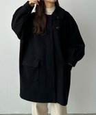 【ジュノア/JUNOAH】のcallautia ステンカラーオーバーミドルコート ブラック|ID: prp329100004688623 ipo3291000000033911311