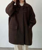 【ジュノア/JUNOAH】のcallautia ステンカラーオーバーミドルコート ブラウン|ID: prp329100004688623 ipo3291000000033911312