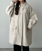 【ジュノア/JUNOAH】のcallautia ステンカラーオーバーミドルコート アイボリー|ID: prp329100004688623 ipo3291000000033911314