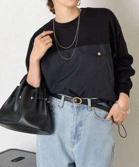 【ジェナ エスパス メルヴェイユ/Jena espace merveilleux】のフハク切替ダンボールカットソー 人気、トレンドファッション・服の通販 founy(ファニー) ファッション Fashion レディースファッション Fashion for Women トップス・カットソー Cut & Sew Tops カットソー・ベーシックTシャツ Cut-and-Sewn Tops / Stretch Tees & Basics ギャザー Gathered, Ruffled 切替 Switching, Contrast Panel スマート Smart, Elegant ドローコード Drawcord, Drawstring Cord 楽ちん Easy Fit, Comfortable 再入荷 Restock / Back in Stock おすすめ Recommended / Our Picks エレガント 上品 Elegant |ID:prp329100004688630