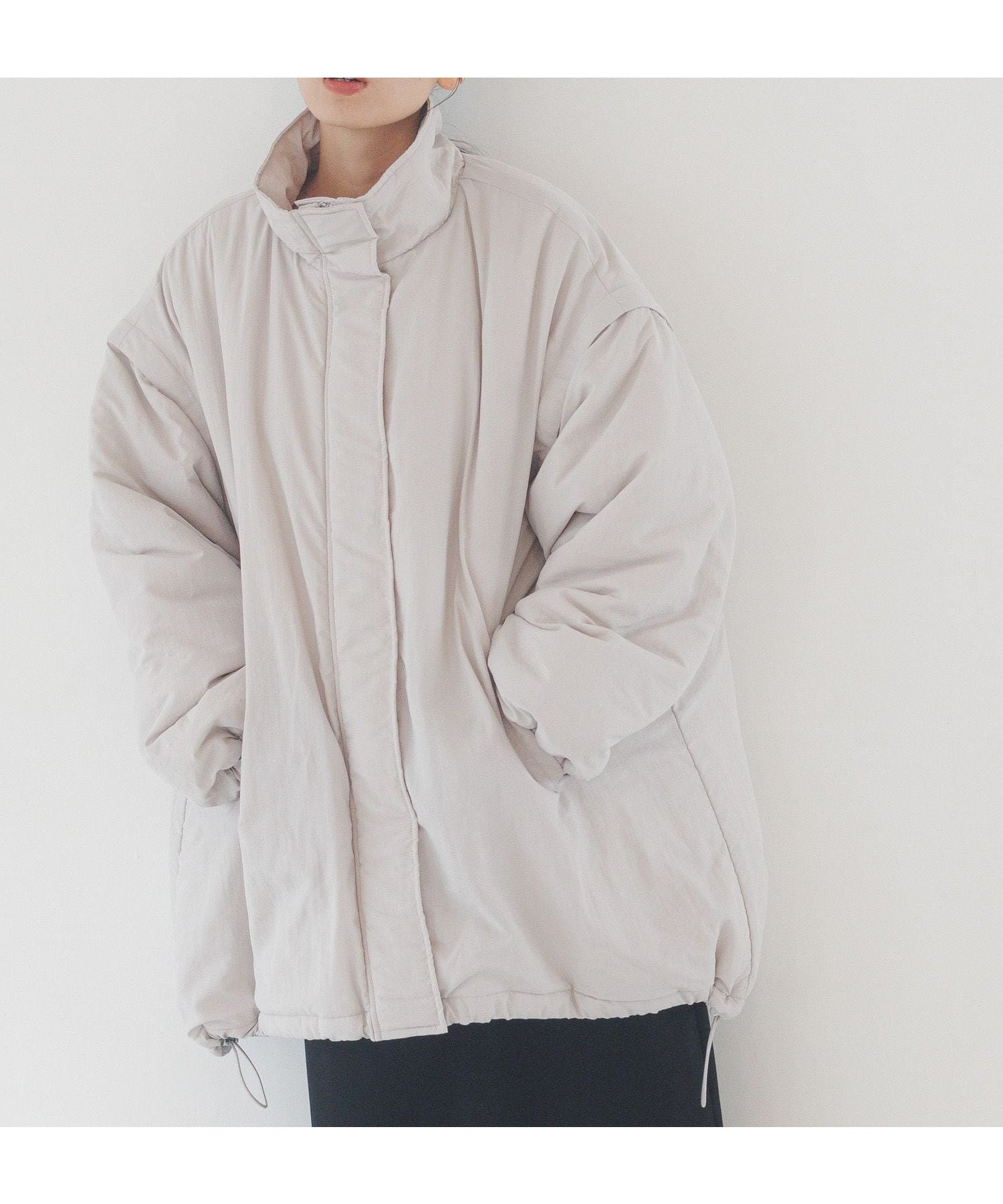 【ラコレ/LAKOLE】の2WAYモンスターコート インテリア・キッズ・メンズ・レディースファッション・服の通販 founy(ファニー) 　ファッション　Fashion　レディースファッション　Fashion for Women　アウター　Coat / Outerwear Collection　コート・ロングコート・ピーコート　Long Coats, Peacoats & More　おすすめ　Recommended / Our Picks　スタンド　Stand Collar, Upright Stand　ドローコード　Drawcord, Drawstring Cord　ベスト　Vest, Waistcoat　グレー15|ID: prp329100004688634 ipo3291000000033861125