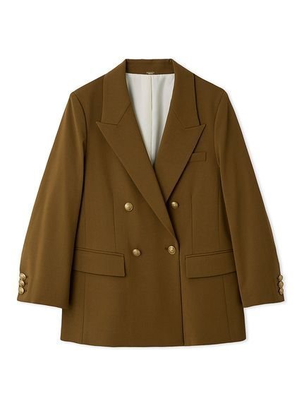 【ミラオーウェン/Mila Owen】の金釦ダブルブレストブレザー インテリア・キッズ・メンズ・レディースファッション・服の通販 founy(ファニー) 　雑誌掲載アイテム　Magazine Picks & Fashion Features　ファッション雑誌　Fashion Magazines　クラッシィ　CLASSY.　ファッション　Fashion　レディースファッション　Fashion for Women　エレガント 上品　Elegant　秋　Autumn　コンパクト　Compact, Small Size　11月号　November Issue　ストライプ　Stripe, Striped Pattern　スマート　Smart, Elegant　雑誌　Magazine, Fashion Magazine　トレンド　Trend, Trending Now　定番　Standard, Basic Item　フラップ　Flap, Flap Pocket　ポケット　Pocket, Pocket Detail　ミドル　Middle Length, Mid Height　CML[038]|ID: prp329100004688664 ipo3291000000034465739