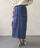 【シェトワ/Chez toi】のスエード×リブナロースカート 人気、トレンドファッション・服の通販 founy(ファニー) ファッション Fashion レディースファッション Fashion for Women スカート Skirts 軽量 Lightweight, Ultra Light ストレッチ Stretch, Stretchy Fabric チェック Check, Plaid, Tartan デニム Denim, Jeans Material ドッキング Docking, Mixed Material 再入荷 Restock / Back in Stock おすすめ Recommended / Our Picks エレガント 上品 Elegant thumbnail ブルー|ID: prp329100004688710 ipo3291000000034577966