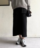 【シェトワ/Chez toi】のスエード×リブナロースカート 人気、トレンドファッション・服の通販 founy(ファニー) ファッション Fashion レディースファッション Fashion for Women スカート Skirts 軽量 Lightweight, Ultra Light ストレッチ Stretch, Stretchy Fabric チェック Check, Plaid, Tartan デニム Denim, Jeans Material ドッキング Docking, Mixed Material 再入荷 Restock / Back in Stock おすすめ Recommended / Our Picks エレガント 上品 Elegant thumbnail ブラック|ID: prp329100004688710 ipo3291000000034577968