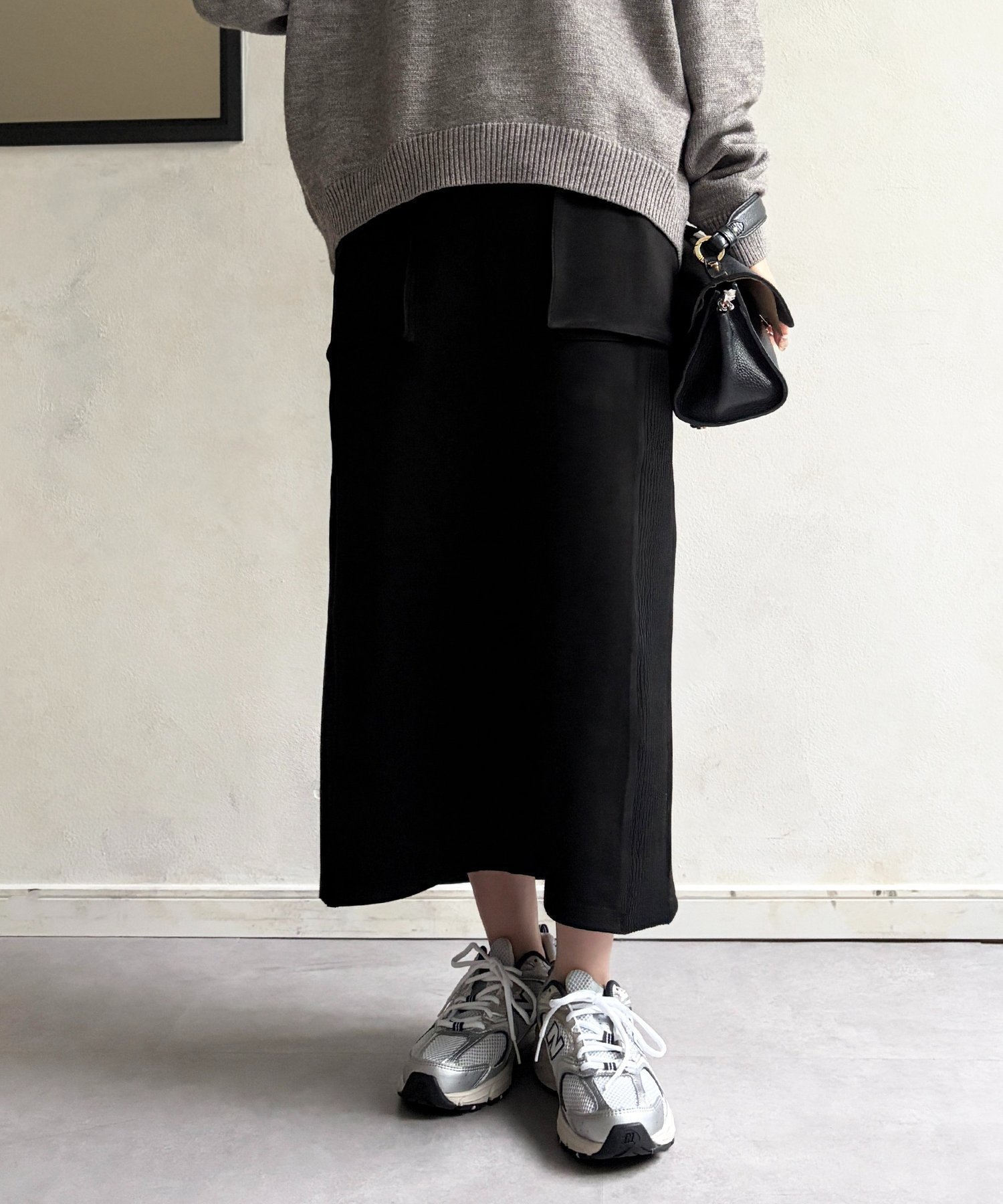 【シェトワ/Chez toi】のスエード×リブナロースカート インテリア・キッズ・メンズ・レディースファッション・服の通販 founy(ファニー) ファッション Fashion レディースファッション Fashion for Women スカート Skirts 軽量 Lightweight, Ultra Light ストレッチ Stretch, Stretchy Fabric チェック Check, Plaid, Tartan デニム Denim, Jeans Material ドッキング Docking, Mixed Material 再入荷 Restock / Back in Stock おすすめ Recommended / Our Picks エレガント 上品 Elegant ブラック|ID: prp329100004688710 ipo3291000000034577968